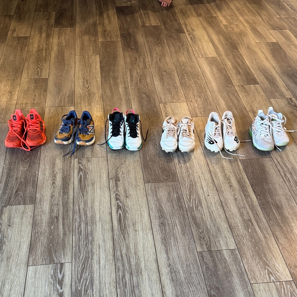 Nike, new balance, adidas 4Y to men’s 6.5 for individual sale, prices below